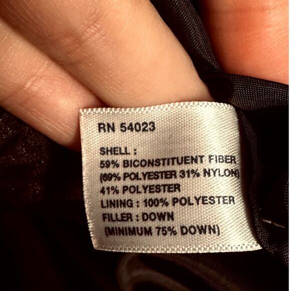 Gap Black Quilted Mock Neck Full Zip & Snaps Closure Down Puffer Vest Size S - Picture 4 of 5